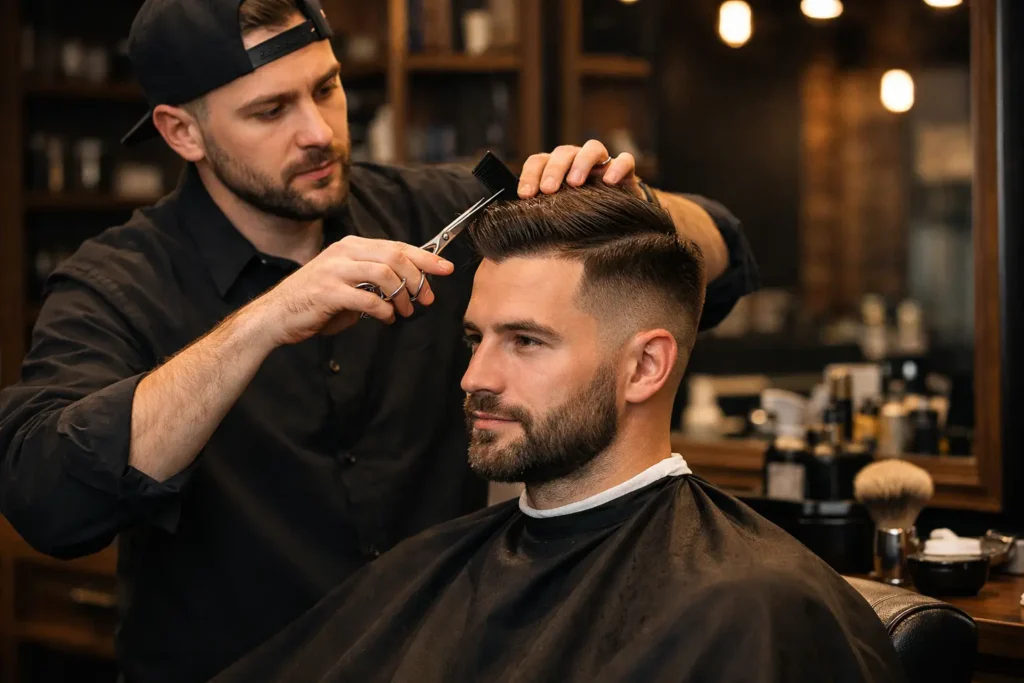 Luxury house call haircut Brooklyn